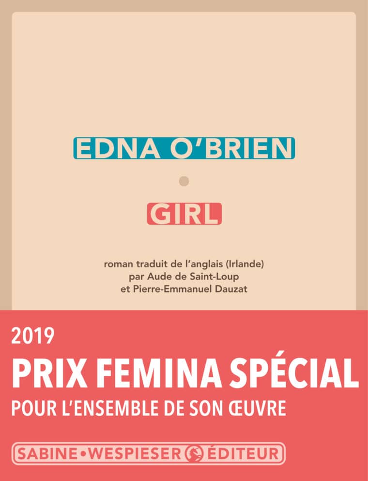 Girl - Edna O'Brien - 2019 - Prix Special Femina 2019