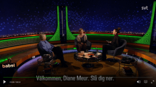 Diane Meur dans Babel, à la télévision suédoise SVT