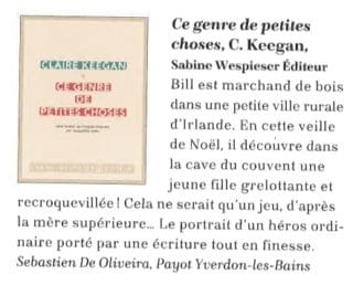 Coup de cœur de la librairie PAYOT (Yverdon-les-Bains, Suisse)