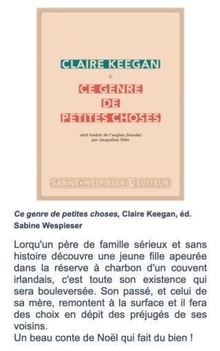 Coup de cœur de la librairie LE 5e ART (Saint-Jean-de-Luz) – Noël