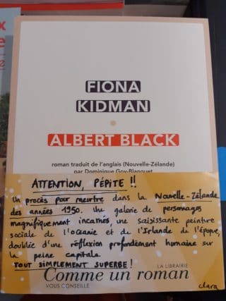 Coup de cœur de la librairie COMME UN ROMAN (Paris IIIe)