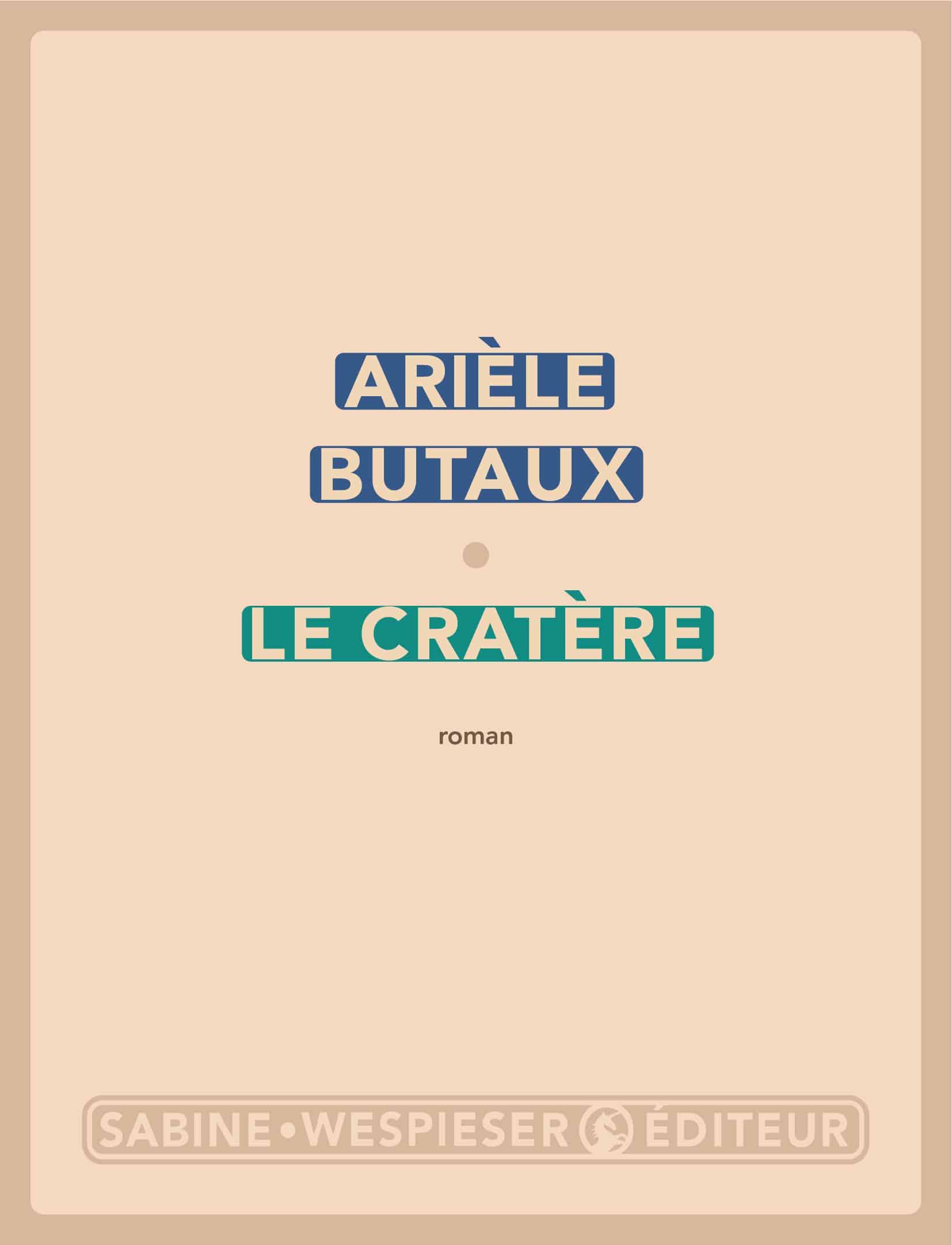 Cratère Livre • SABINE WESPIESER ÉDITEUR